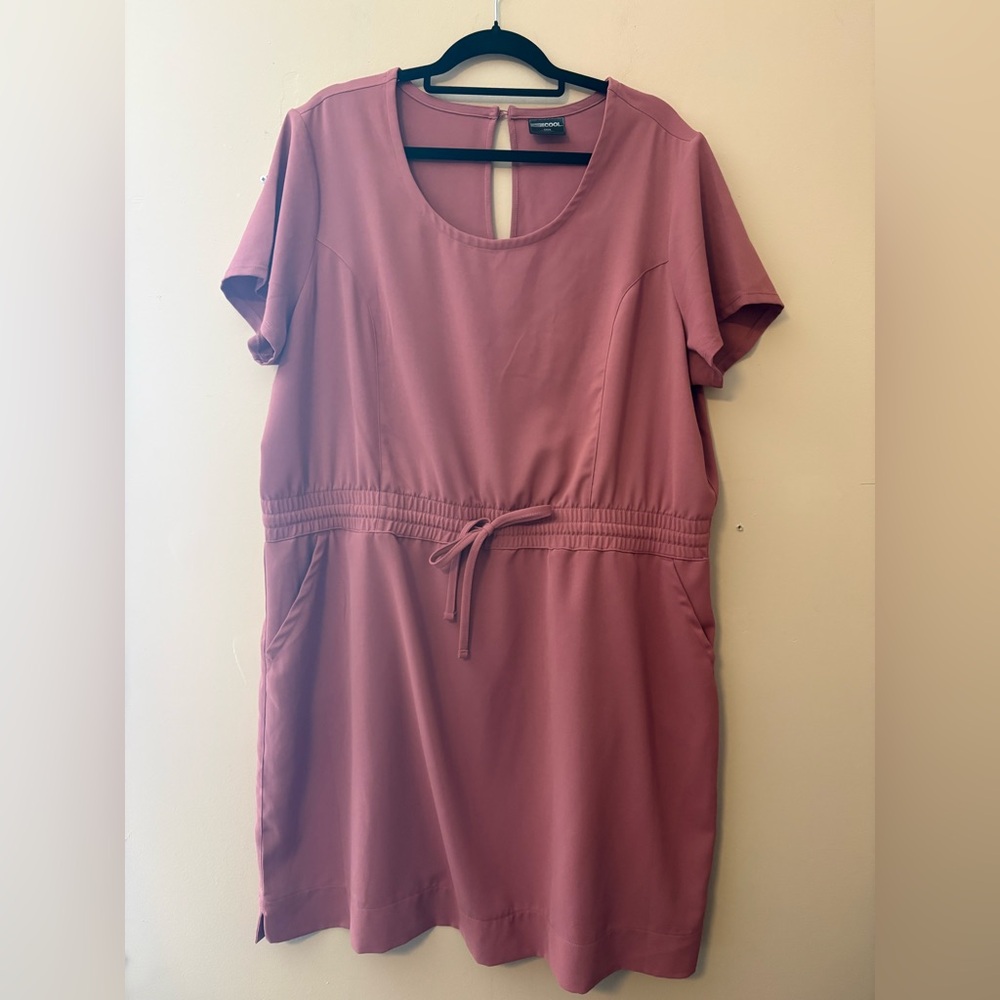 32 Degrees Cool Mauve Drawstring Dress